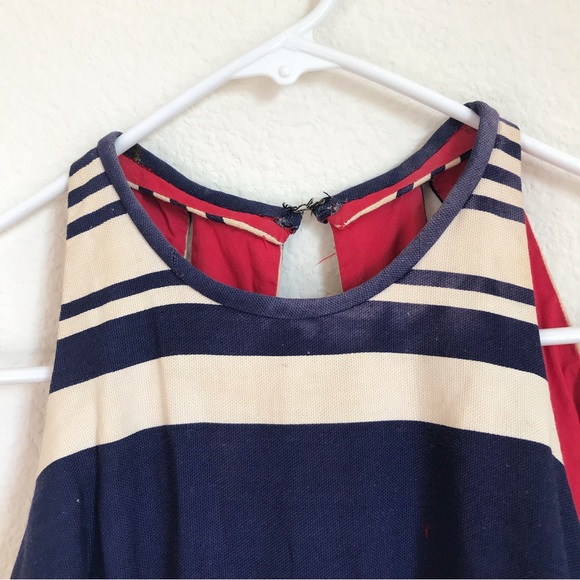 Vintage An Original Lotus Stripped with Designs Dress/Romper size Medium - Picture 7 of 9